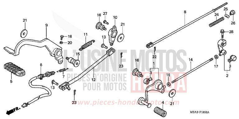 PEDAL von Shadow Aero PEARL PARAGON PURPLE (P20E) von 1998